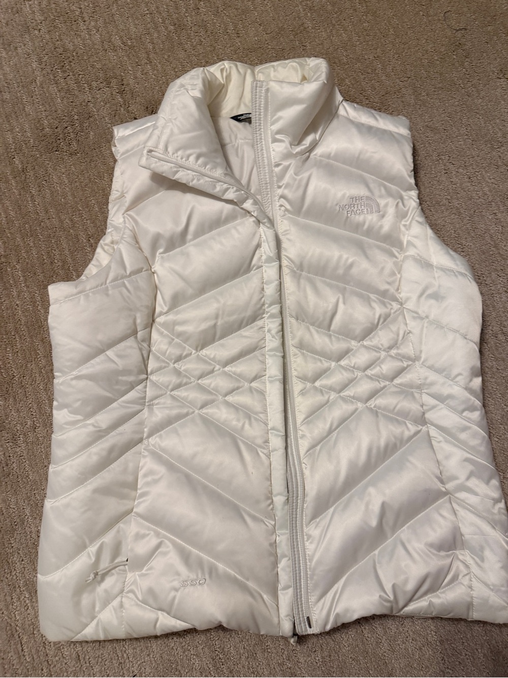 The North Face Women's Cream Quilted Insulated Vest